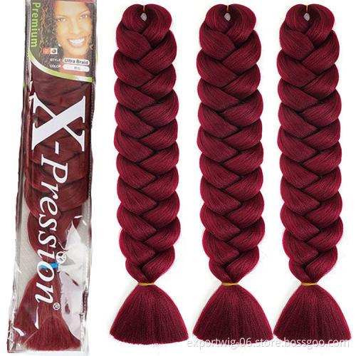 41inch 165g Jumbo Attachments Hair Extension Braids For African Crochet Yaki Box Omber High Temperature Synthetic Braiding Hair
